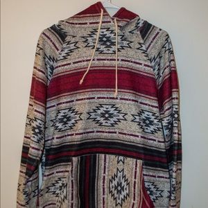 Tribal Print Hoodie